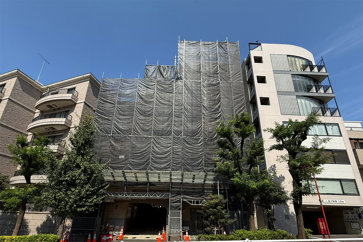 2026年大規模工事実施中。9階建て7階部分につき眺望良好。 引戸により大型1LDKから2LDK対応可能